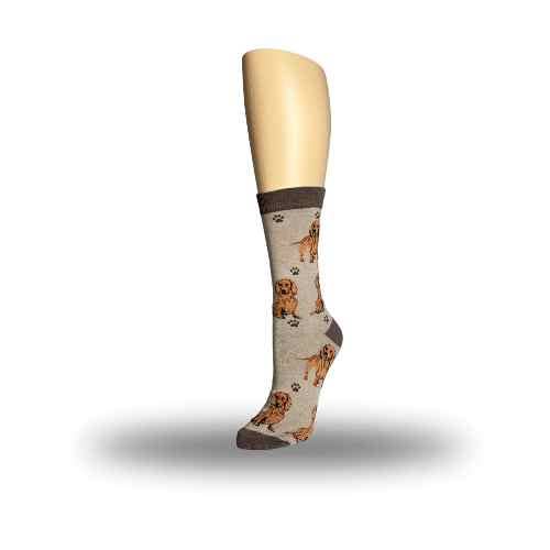Red Dachshund Dog Socks - Unisex