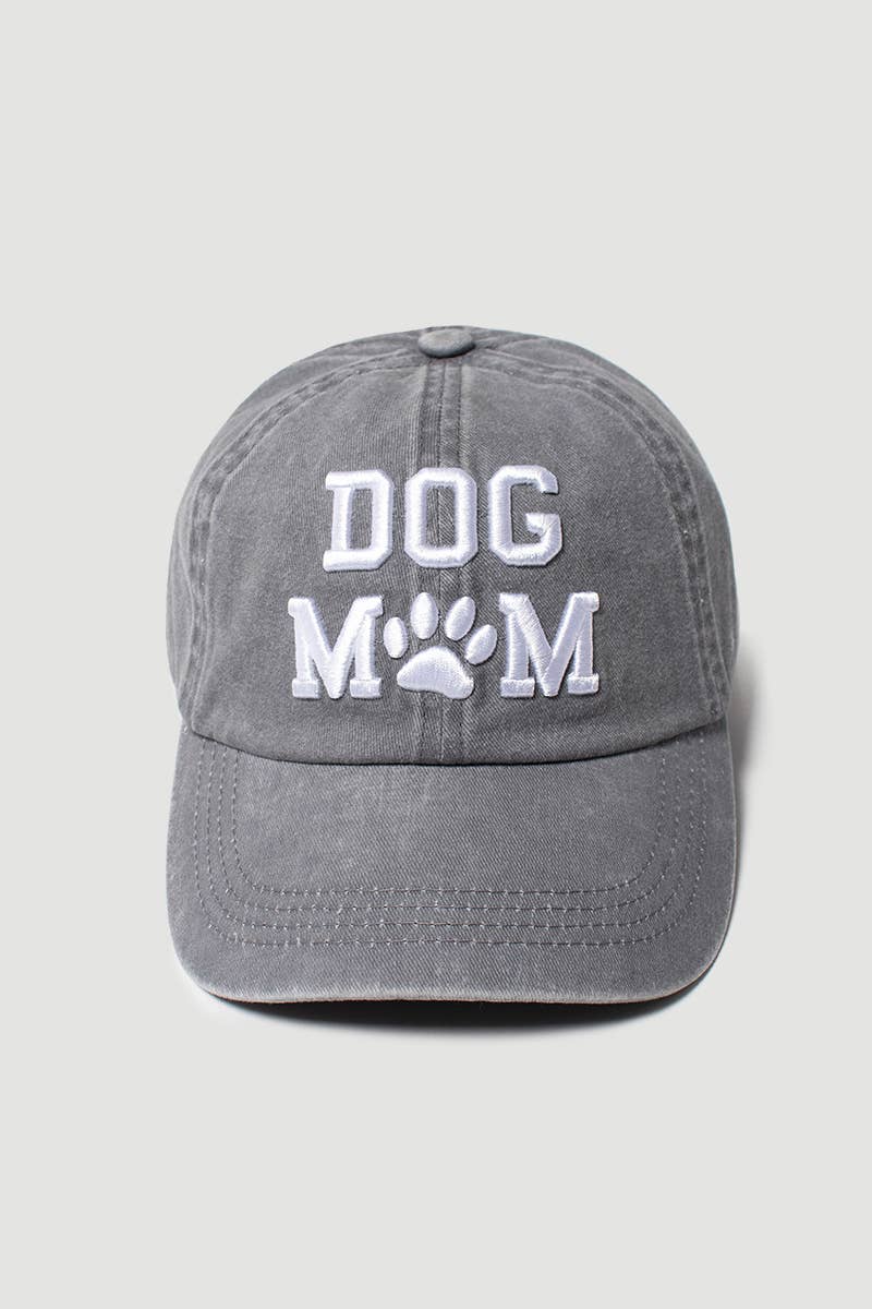 Dog Mom Embroidered Baseball Cap