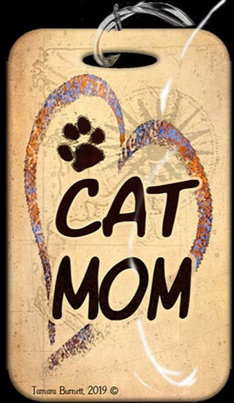 Travel in Style with Our Cat Mom Luggage Tag