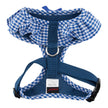 Checkered Ruffle Dog Harness Over-the-Head Vivien