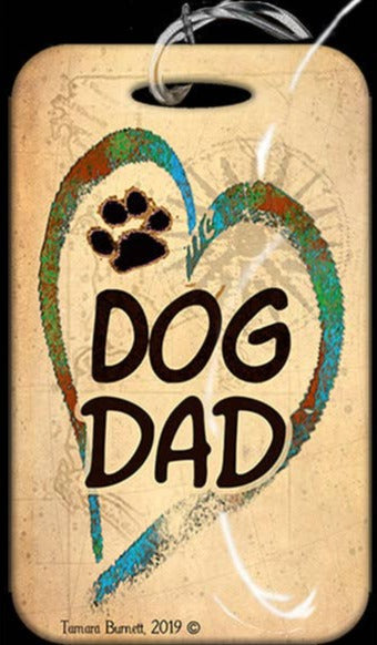 Travel in Style with Our Dog Dad Luggage Tag