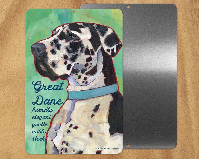 DOG METAL SIGNS A-G