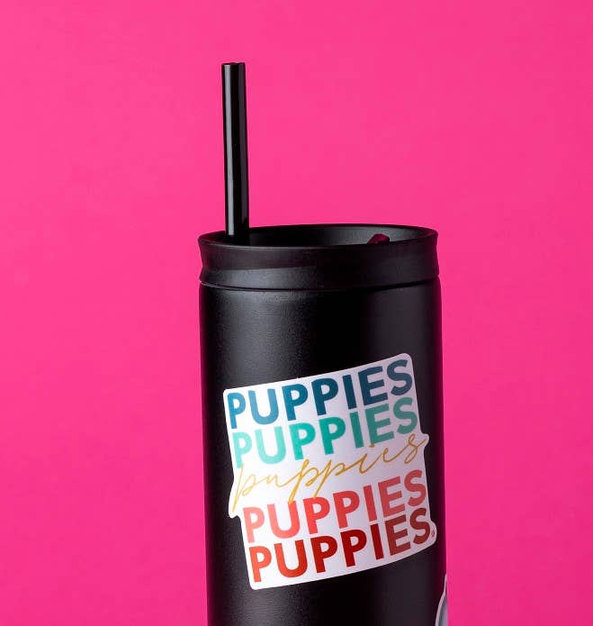 Puppies Puppies Die Cut Sticker