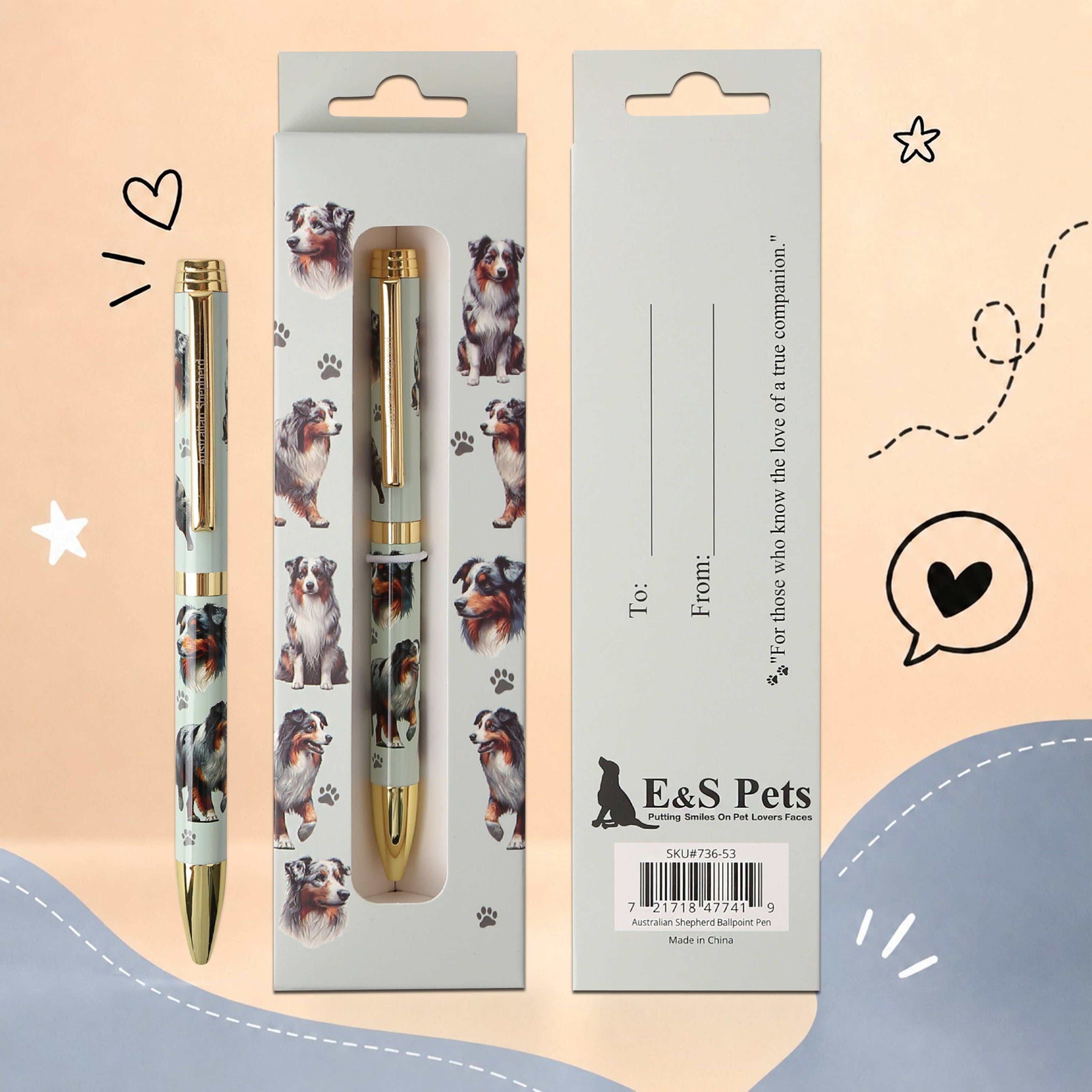 Australian Shepherd Pet Lover Ballpoint Pen