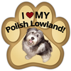 Show off your love for your favorite furry friend with our Polish Lowland Sheepdog Paw Magnet! Perfect for your car trunk or any magnetic surface, this adorable paw-shaped magnet features a vibrant image of your favorite dog or cat breed. Made from durable, weather-resistant materials, it’s designed to withstand the elements while adding a touch of personality to your vehicle or home. 