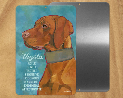 Vizsla (Side View) -UD Metal Sign