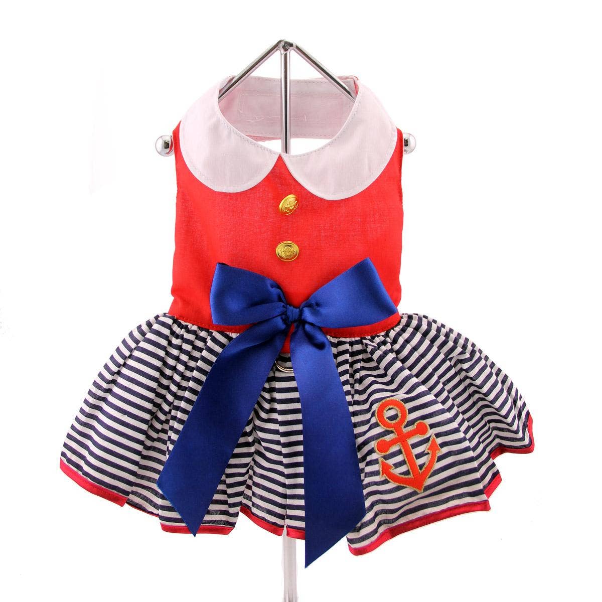 Sailor Girl Dog Dress w/ Matching Leash