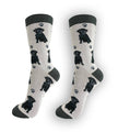 Black Pug - Unisex - Fun Novelty Dog Socks