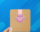 Pink Cats on Books Reversible Magnetic Bookmark