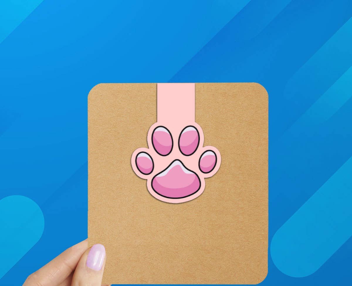 Pink Cats on Books Reversible Magnetic Bookmark