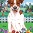 Jack Russell Garden Flag