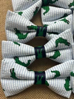 Alligators Seersucker Print Standard Size