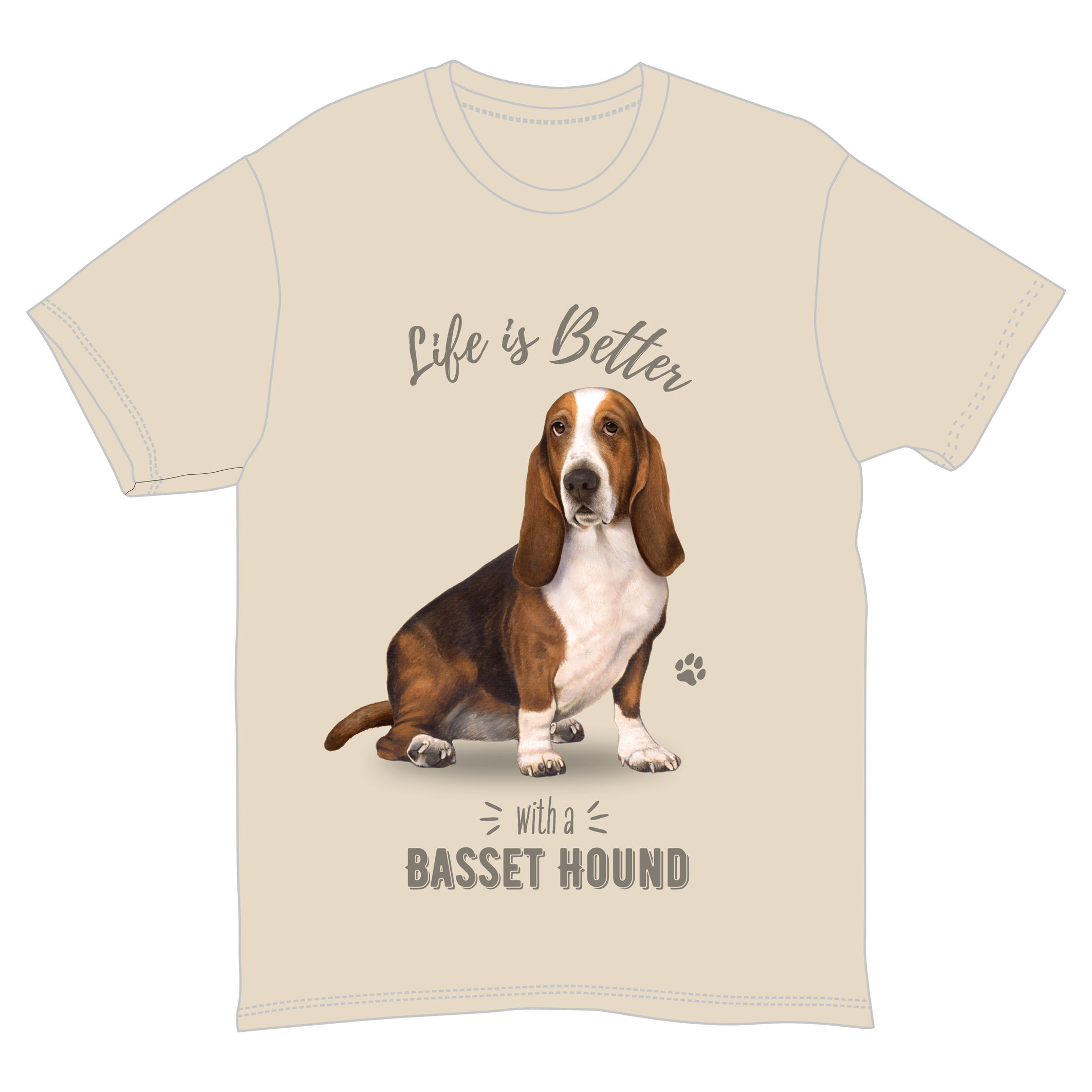 Basset Hound Dog Tee Shirt Unisex