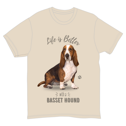 Basset Hound Dog Tee Shirt Unisex