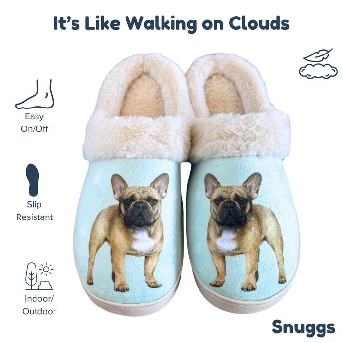French Bulldog Dog Pet Lovers Comfy Snuggs Slippers