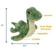 Plush Nessie with Squeaker Dog Toy - 13