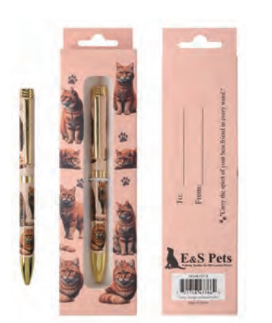 Orange Cat Ball Point Pen