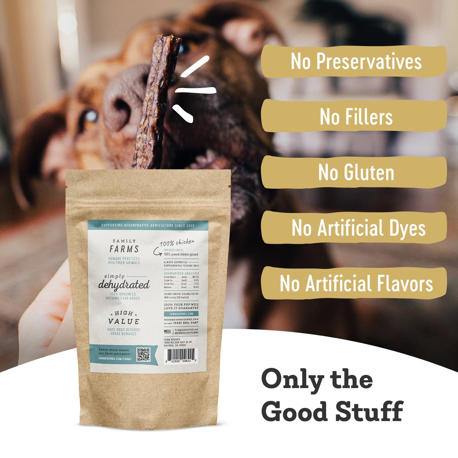 Chicken Gizzard - All-Natural Dog Treats - 4oz