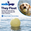 Glow in the Dark Glitter Ball 2-Pack Dog Toy Soft PUP-X Rubber Floating Fetch Ball with Treat Dispenser