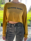 Raising Dogs Long Sleeve Crop Shirt