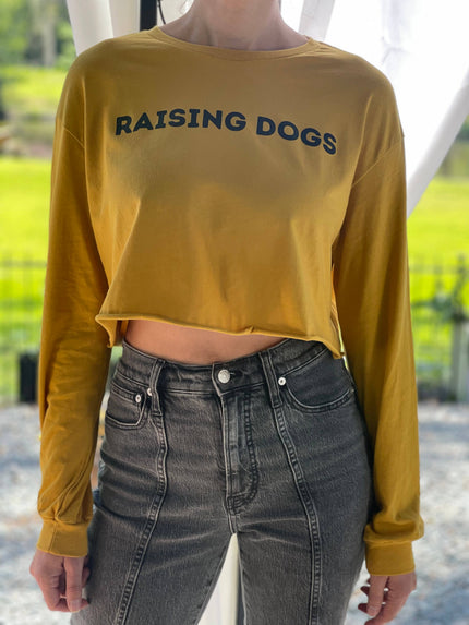Raising Dogs Long Sleeve Crop Shirt