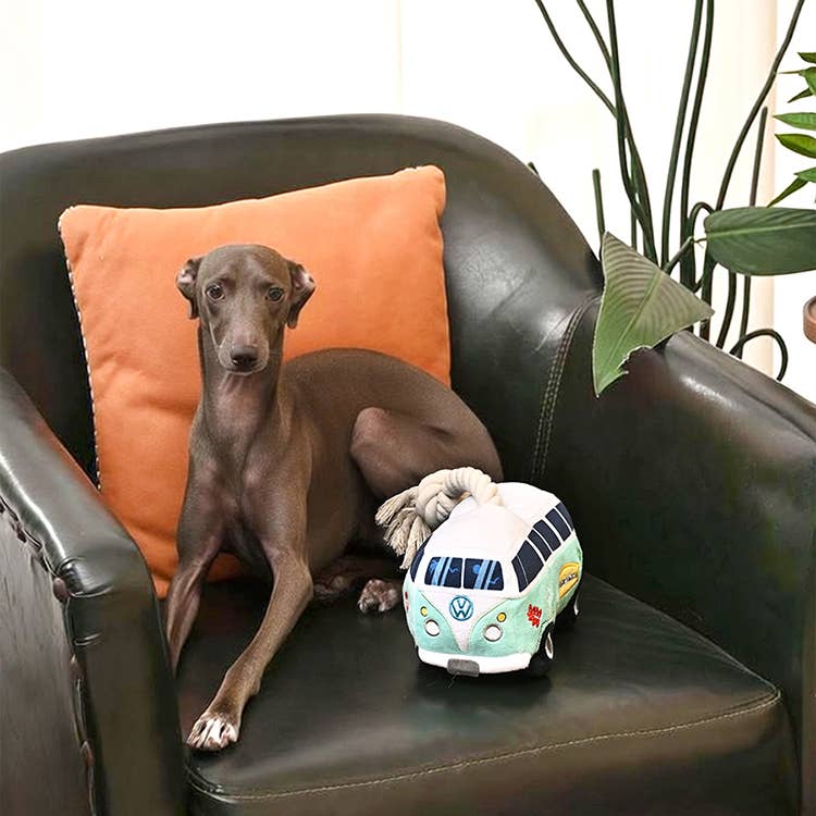 Dog Toy Volkswagen Beach Van Plush Rope Toy