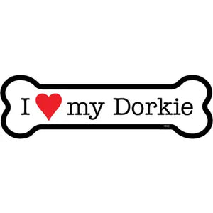 Dorkie - Bone Shaped Magnet