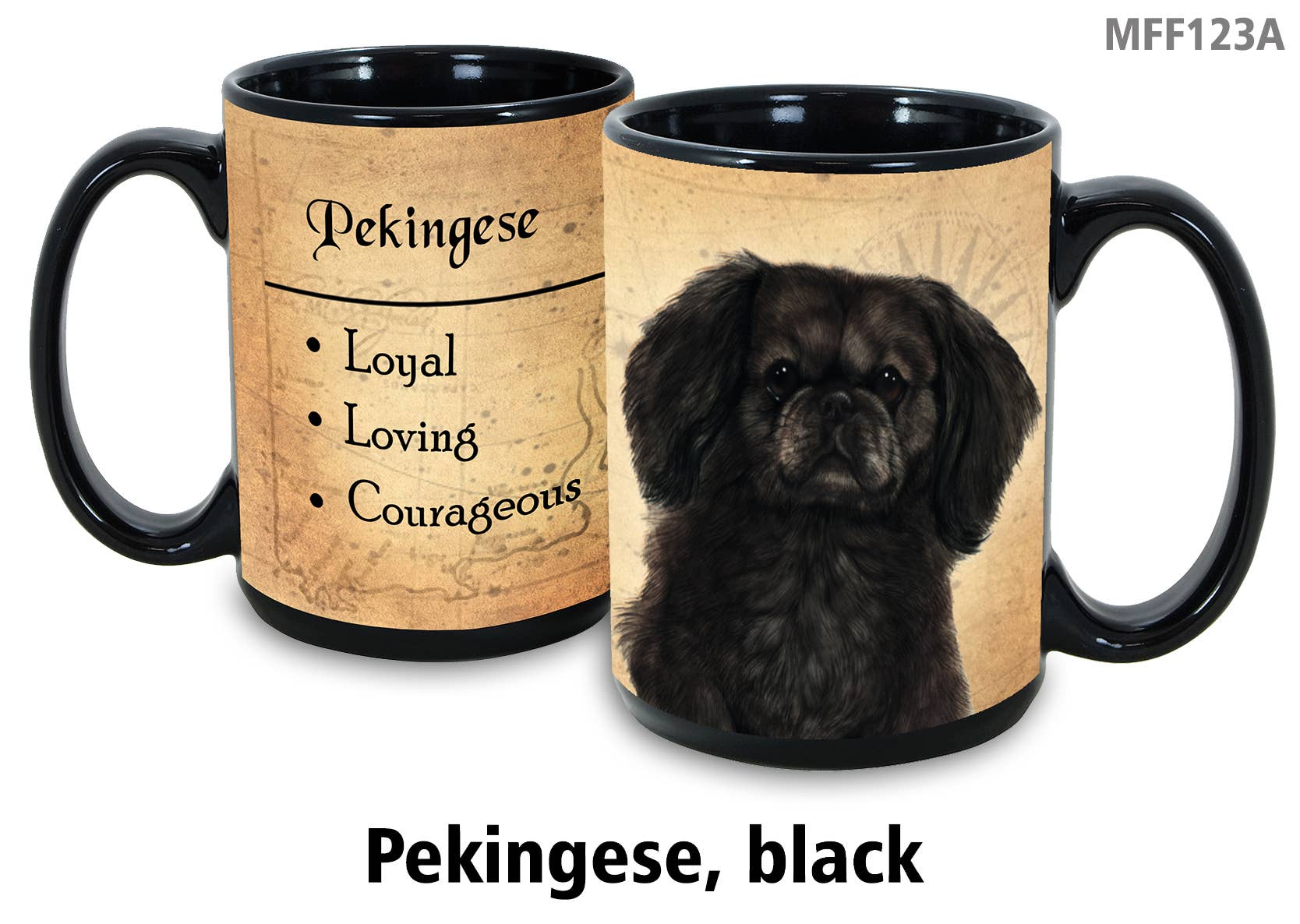 Pekingese Black Mug Coffee Cup