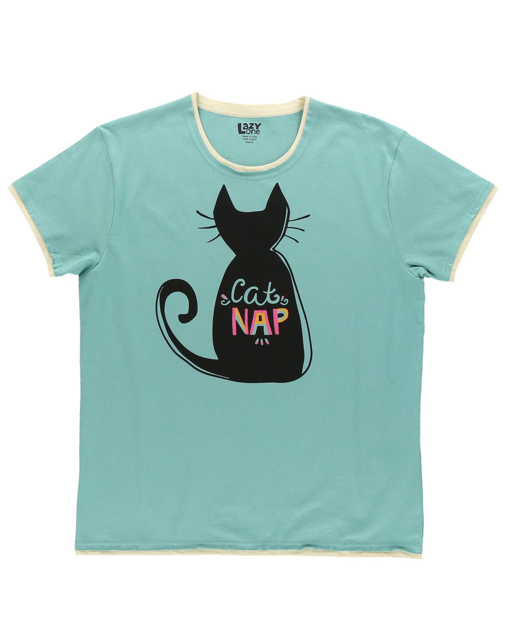 PJ Tee Cat Nap Blue Women's Regualr Fit PJ Shirt
