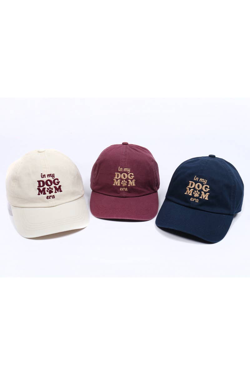 In My Dog Mom Era Embroidered Baseball Cap