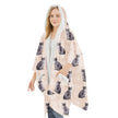 Silver Tabby Snugg Wraps with Hoodie – Ultra Soft Sherpa Fleece Wrap for Pet Lovers