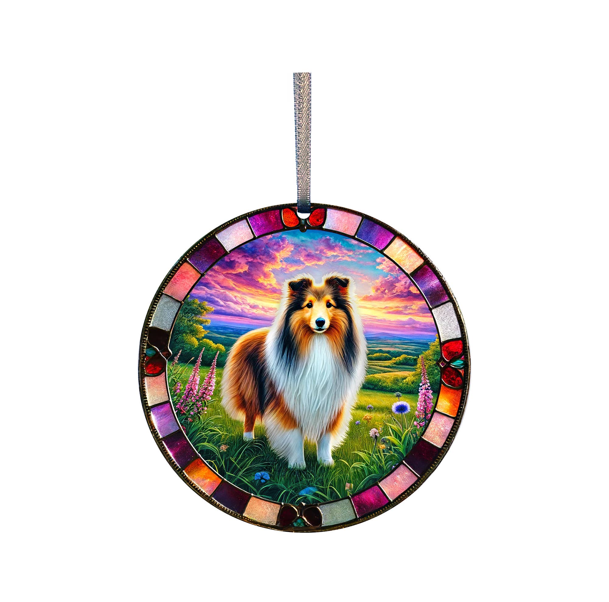 Sheltie Acrylic Window Ornament