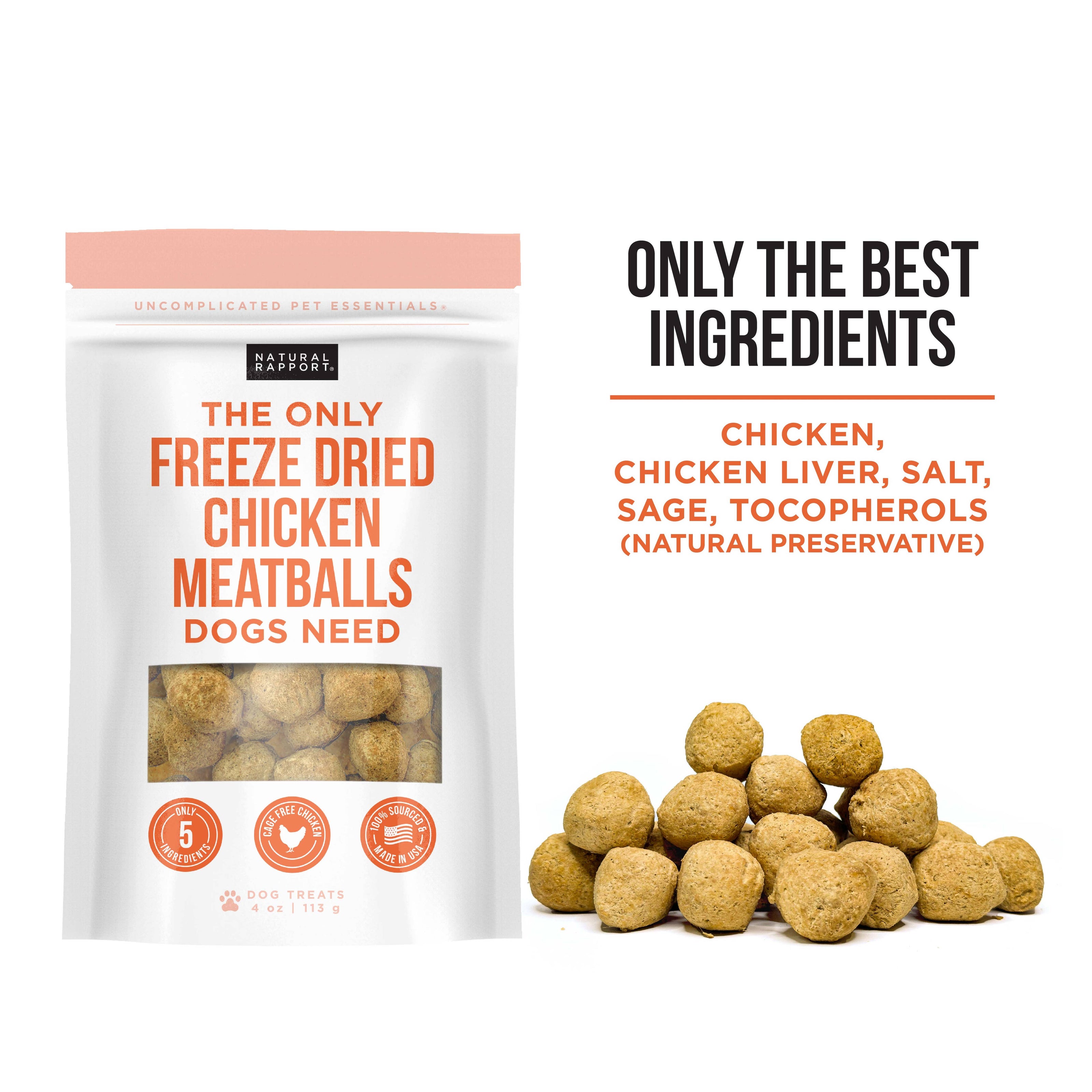 The Only Freeze Dried Chicken Meatballs Dogs Need