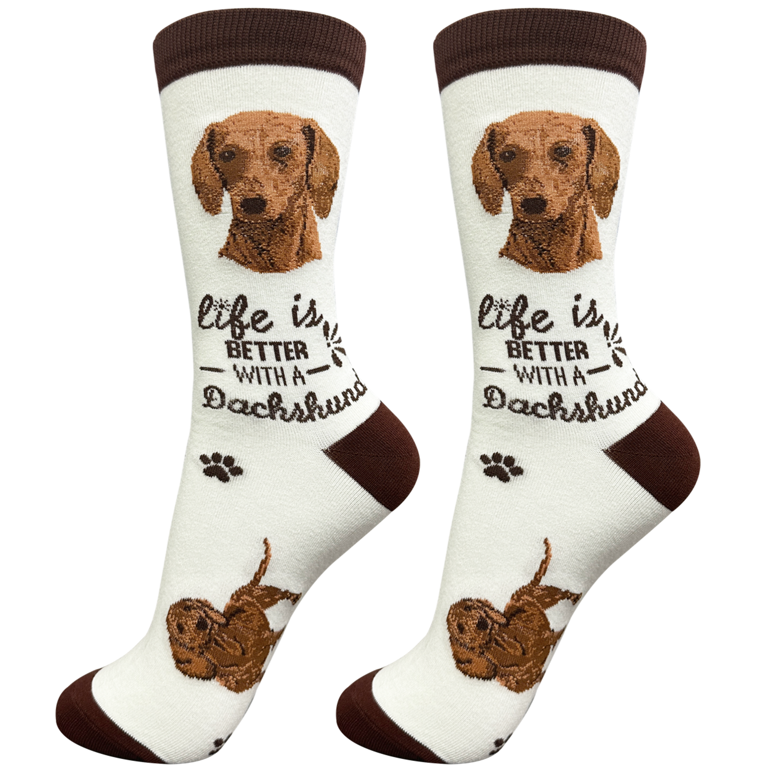 Dachshund Red Dog Socks Unisex