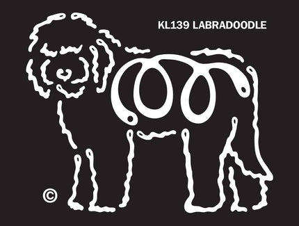 Labradoodle K-line Window Tattoo