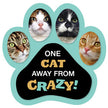 Show off your love for your favorite furry friend with our One Cat Away From Crazy Paw Magnet! Perfect for your car trunk or any magnetic surface, this adorable paw-shaped magnet features a vibrant image of your favorite dog or cat breed saying. Made from durable, weather-resistant materials, it’s designed to withstand the elements while adding a touch of personality to your vehicle or home.