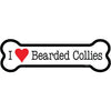 Bearded Collie - Bone Shaped Magnet