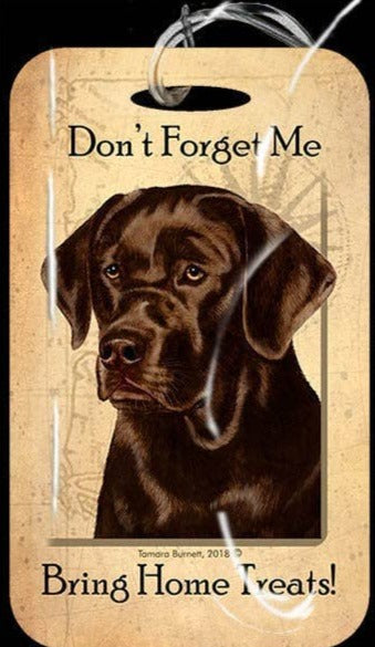 Travel in Style with Our Labrador Chocolate Luggage Tag