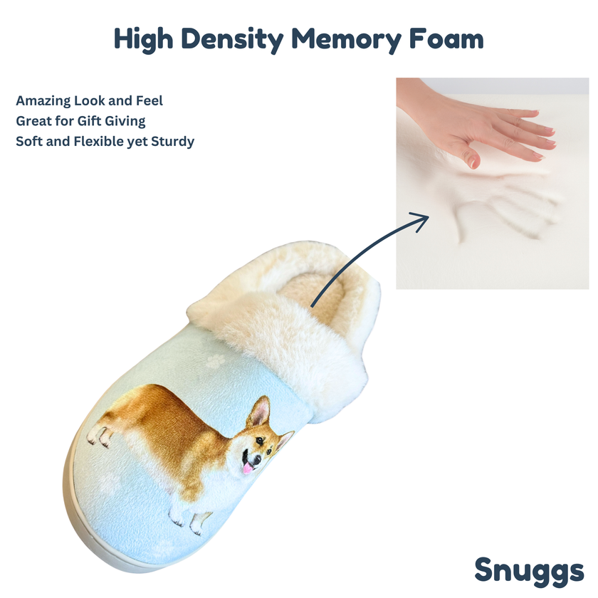 Welsh Corgi Dog Pet Lovers Comfy Snuggs Slippers