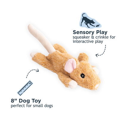 Dog Toy Mouse Stuffless Squeaker Toy