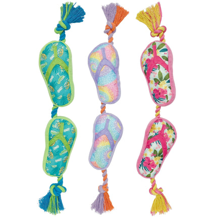 Multipet Margaritaville® Flip Flop Rope Dog Toy 18