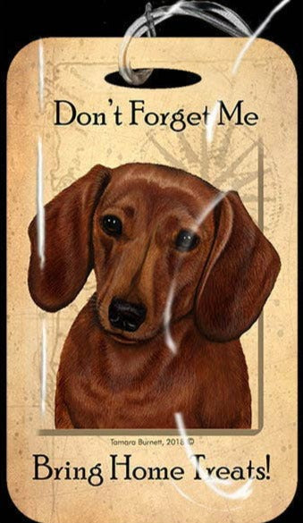 Travel in Style with Our Dachshund Red SH Luggage Tag