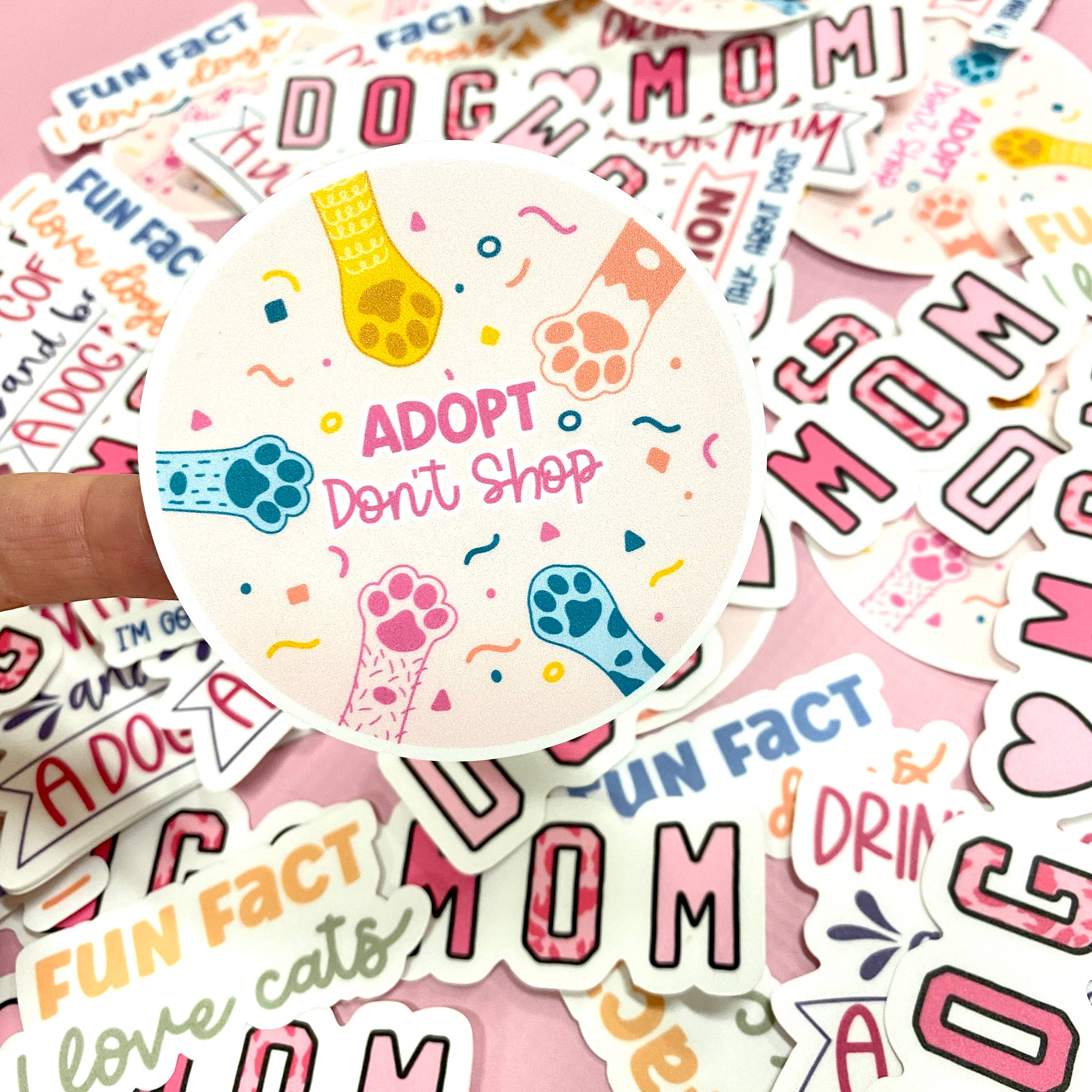 Adopt Don't Shop Sticker Vinyl Decal