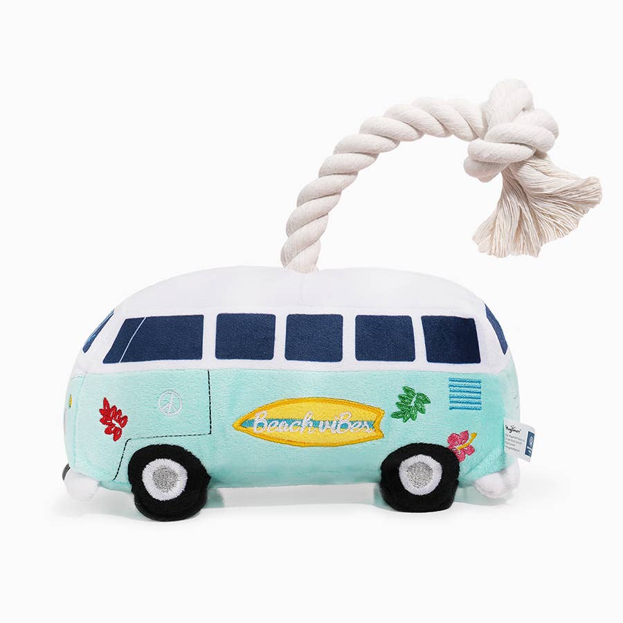 Dog Toy Volkswagen Beach Van Plush Rope Toy