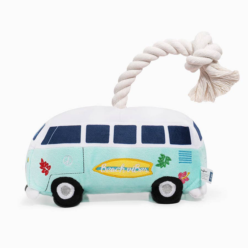 Dog Toy Volkswagen Beach Van Plush Rope Toy