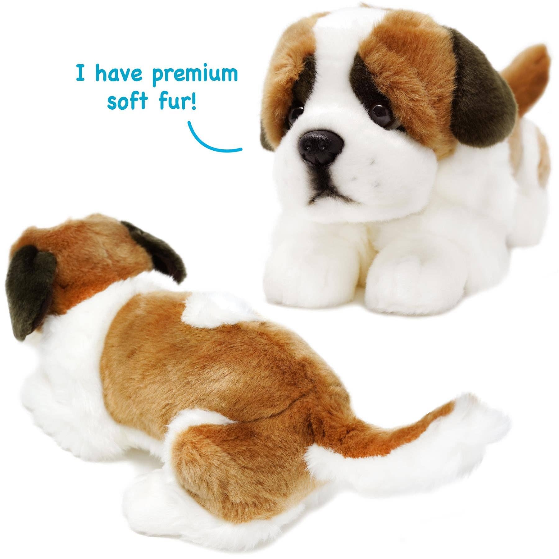 Plush Saint Bernard Bernadette The Saint Bernard Stuffed Animal Plush
