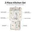 Bichon Frise, oven mitt set