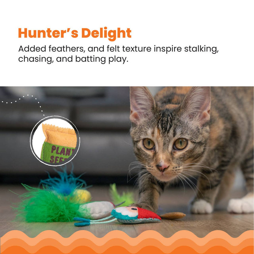 Catstages Garden Fur-ends Cat Toys 6 Pk