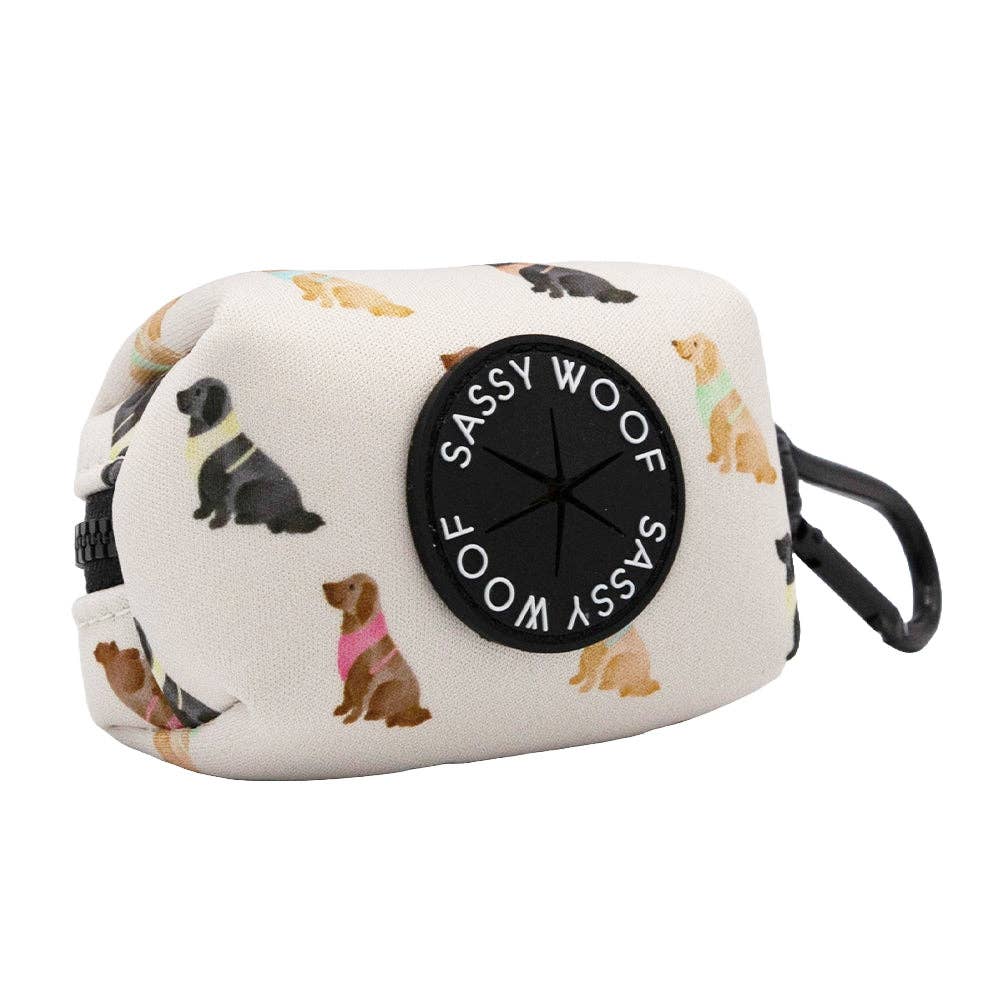 Dog Waste Bag Holder Loyal Labradors With Clasp