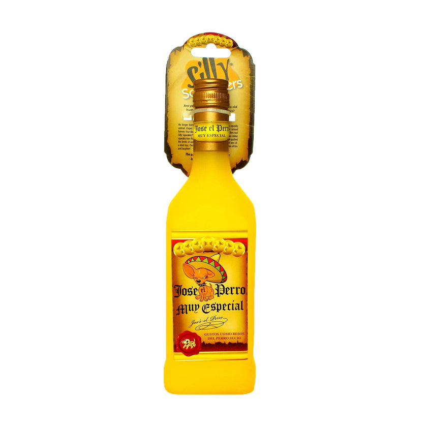 Silly Squeaker Liquor Bottle Jose the Perro, Squeaky Dog Toy